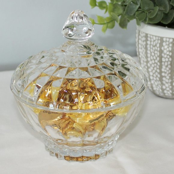 Crystal candy dish with lid - Picture 4 of 7